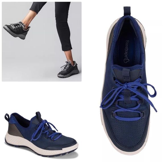 NIB BARETRAPS Malina sneakers - navy blue 6.5 - Picture 1 of 13